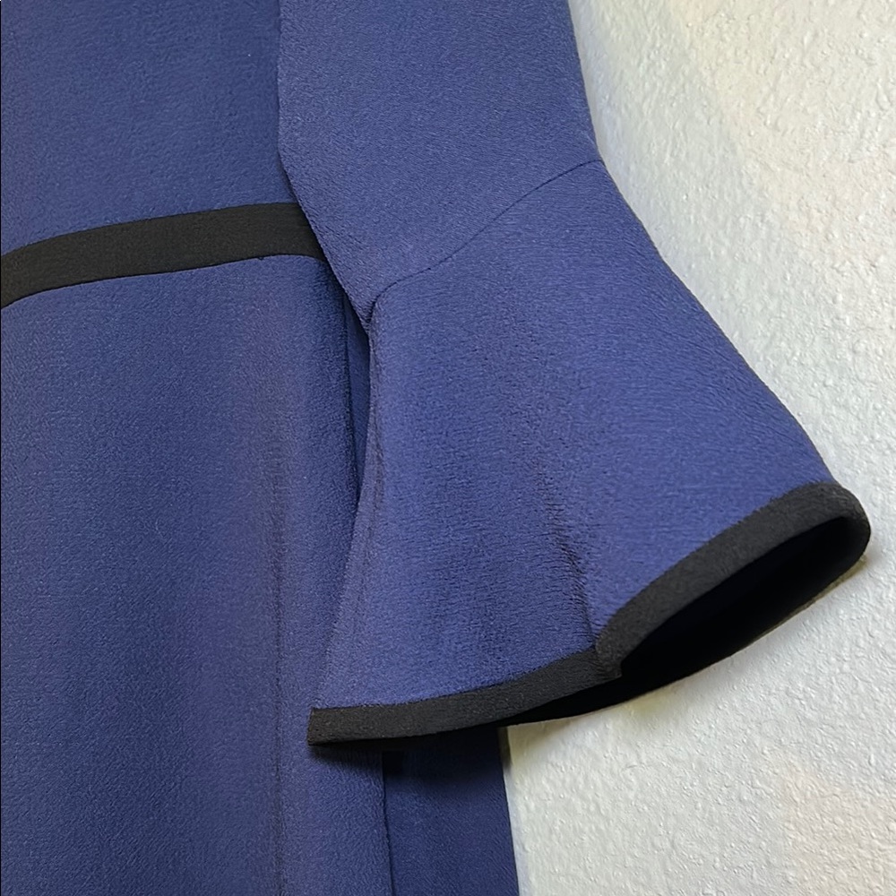 Eliza J Navy Long Sleeve Dress with Flare Cuffs - Picture 5 of 9